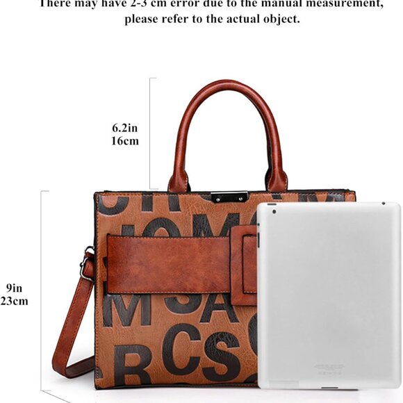 Women's Crocodile Pattern Leather Tote Bag Set - Stylish, Spacious, Zipper Closu - Picture 2 of 6